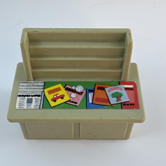 Vintage 1970s Fisher Price Little People‎ Sesame Street News Stand Plastic - Picture 7 of 8